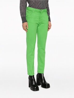 DSQUARED2 Green Cool Girl Cropped Slim Ankle Jeans Size 40